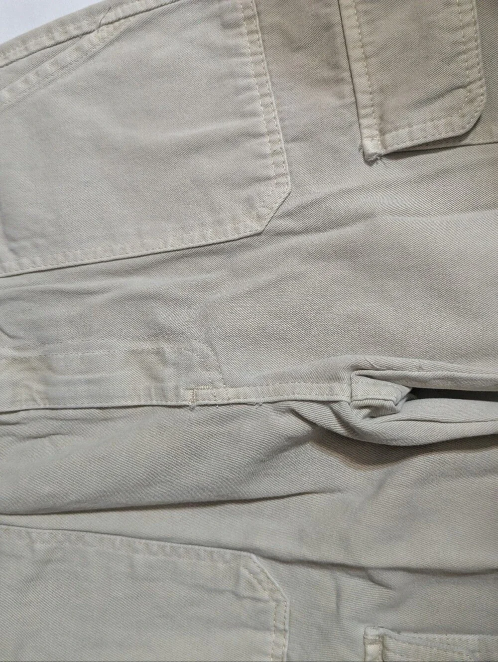 Zara Women’s Beige Cargo Pants Wide Leg Utility Trousers Size 4 EUR 36 - Picture 6 of 13